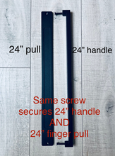 Load image into Gallery viewer, 24&quot; Modern Barn Door Handle and Optional Finger Pull
