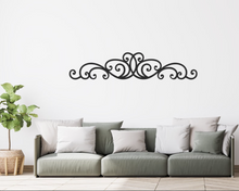 Load image into Gallery viewer, Fancy Metal Scroll | Metal Home Decor | Metal Wall Decor | Farmhouse Wall Decor | Metal Accent Art | Rustic | Elegant
