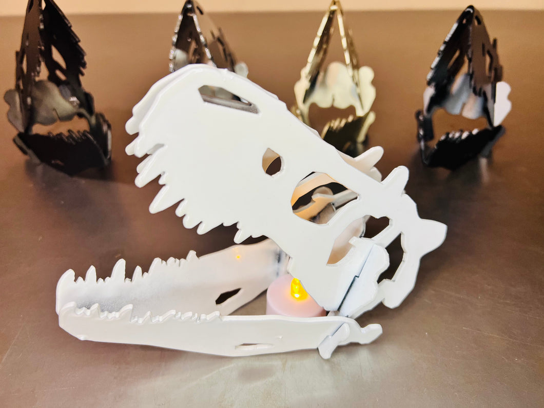 T-Rex Skull | Dinosaur Skeleton | Fall Decor | Halloween Decor | Dinosaur Lover Gift | Business Card Holder