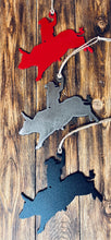 Load image into Gallery viewer, Bucking Bull Ornament | Cowboy Christmas | Cowboy Ornament
