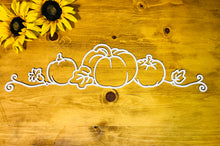 Load image into Gallery viewer, Metal Pumpkin Scroll |Pumpkin Wall Decor | Fall Wall Hanging
